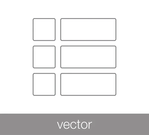 Icono plano del servidor . — Vector de stock