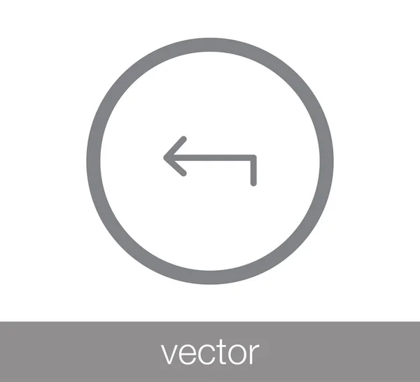 Odpověď ploché ikony. — Stockový vektor