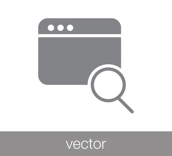 Ablak vagy programozás ikon — Stock Vector