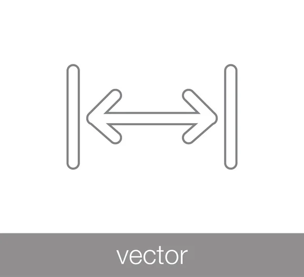 Ícone de ferramenta de escala — Vetor de Stock