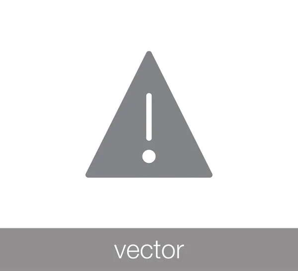 Signo de atención icono — Vector de stock