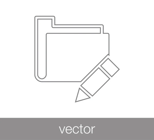 Eenvoudige mappictogram — Stockvector