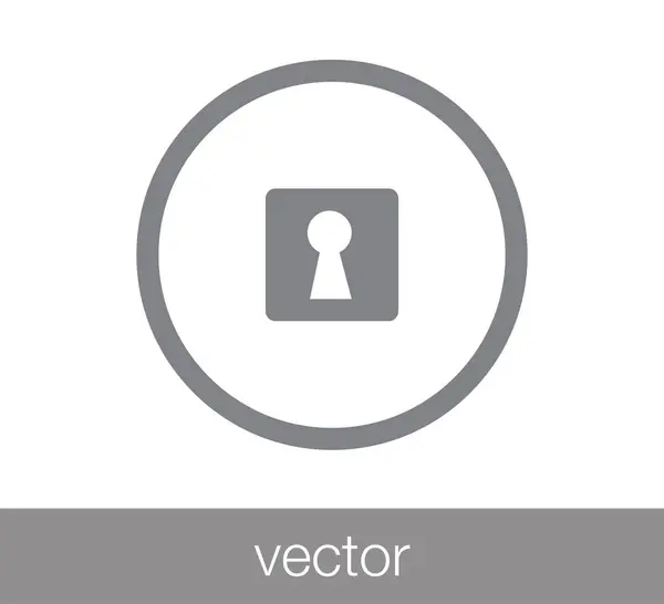 Bloquear icono web . — Archivo Imágenes Vectoriales