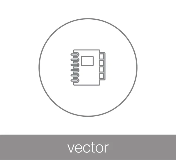 Diseño del icono Nota — Vector de stock