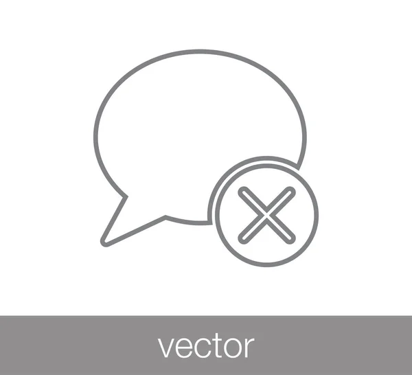 Chat Comentario icono . — Archivo Imágenes Vectoriales