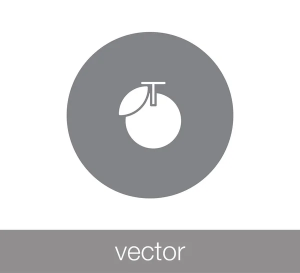 Design de l'icône orange — Image vectorielle