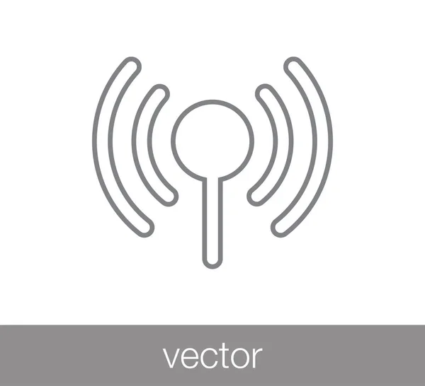 Значок Wi-Fi. Значок беспроводной . — стоковый вектор