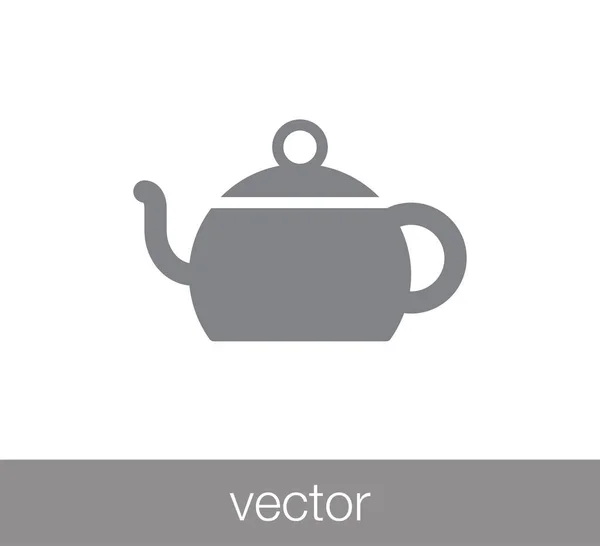 Conception de tasse de thé icône — Image vectorielle