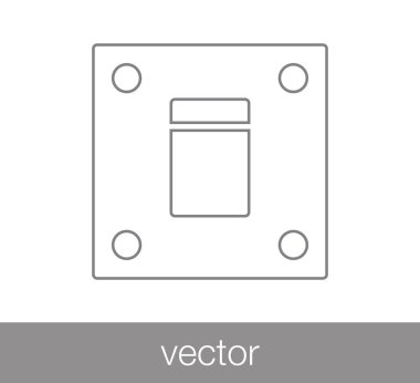 Anahtar düğme simgesi.