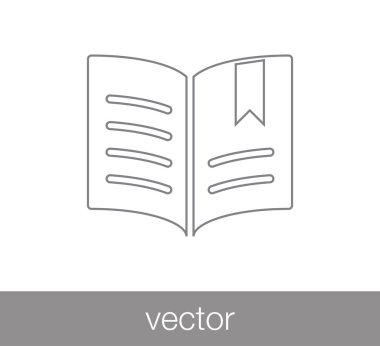 kitap simgesini illüstrasyon.