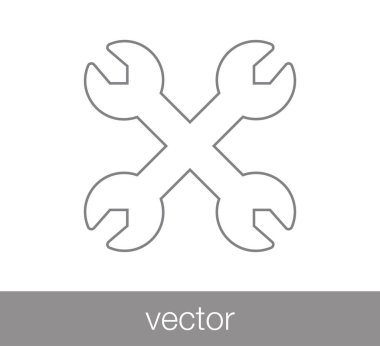 İngiliz anahtarları Web simgesi.