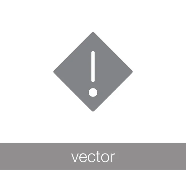 Signo de atención icono — Vector de stock