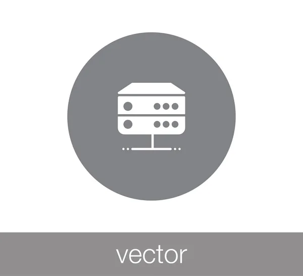 Pictogram van de web server — Stockvector