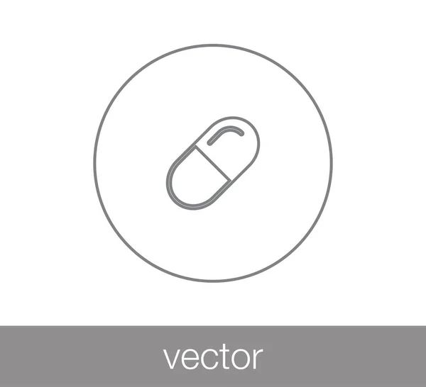 Icône de pilule médicale — Image vectorielle