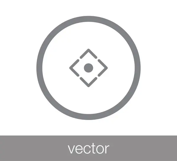 Objetivo icono simple — Vector de stock