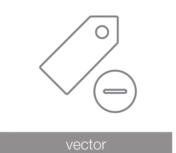 Lesezeichen flaches Symbol — Stockvektor