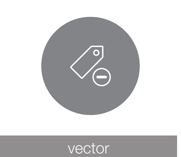 Lesezeichen flaches Symbol — Stockvektor