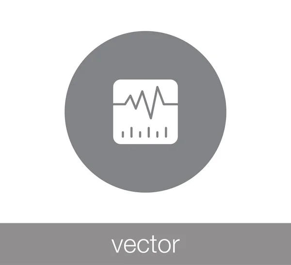 Herzschlag-Ikone — Stockvektor