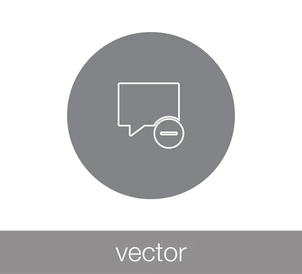 Chat megjegyzés ikonra. — Stock Vector