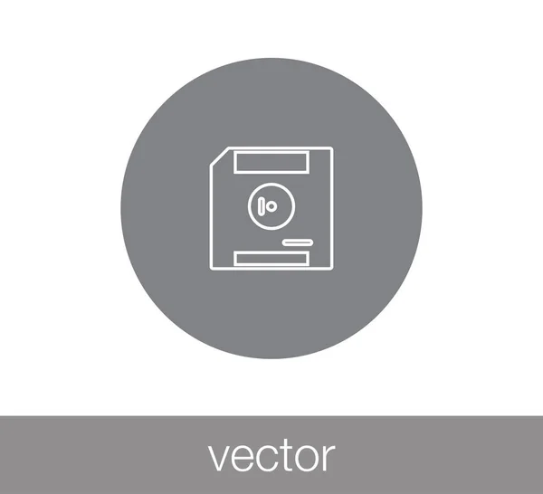 Storage disk icon — Stock Vector