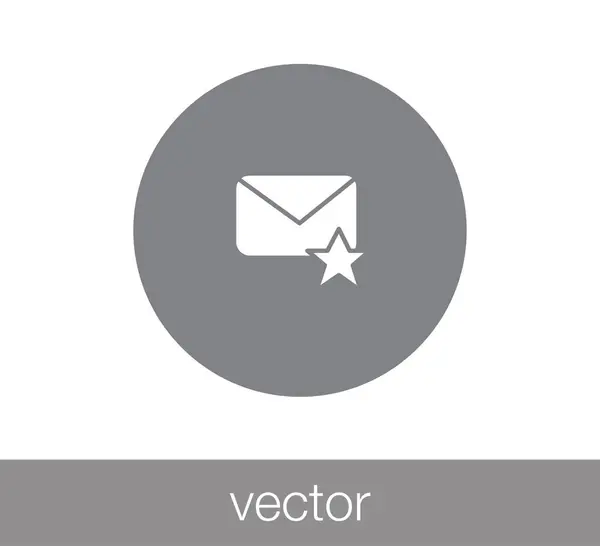 Kedvenc e-mail ikon. — Stock Vector