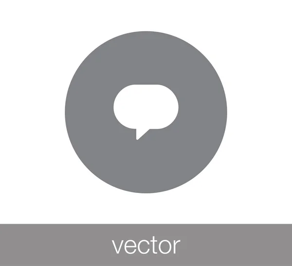 Chat Comentario icono . — Vector de stock