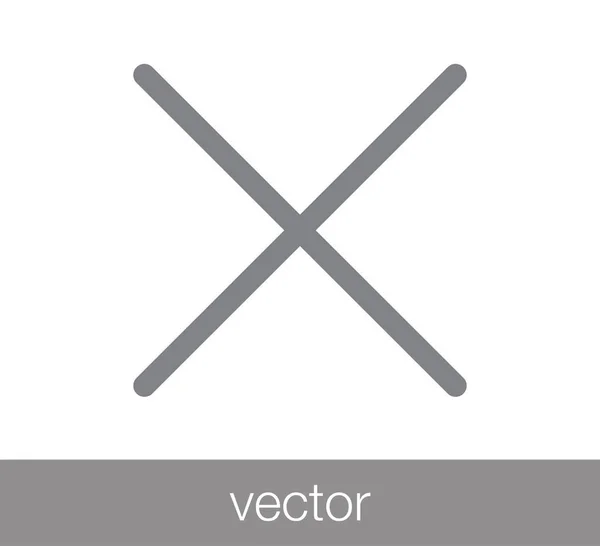 Fermer icône signe . — Image vectorielle