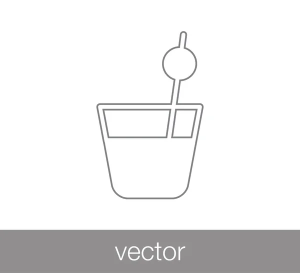 Diseño del icono de cóctel — Vector de stock