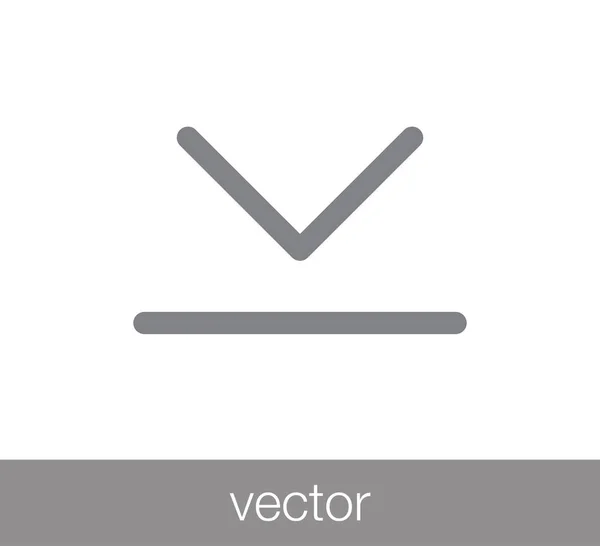 Stáhnout ikona ilustrace — Stockový vektor