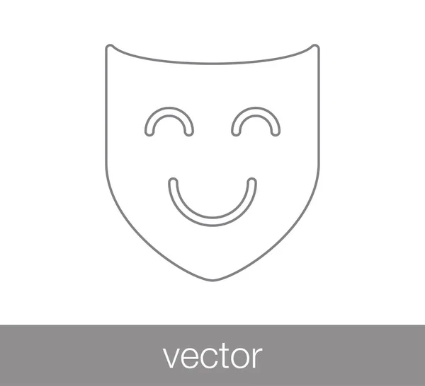 Icono máscara de carnaval — Vector de stock