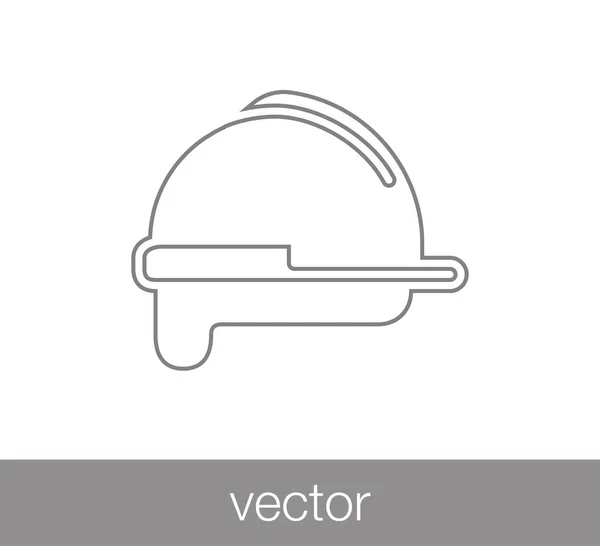 Иконка рабочего шлема — стоковый вектор