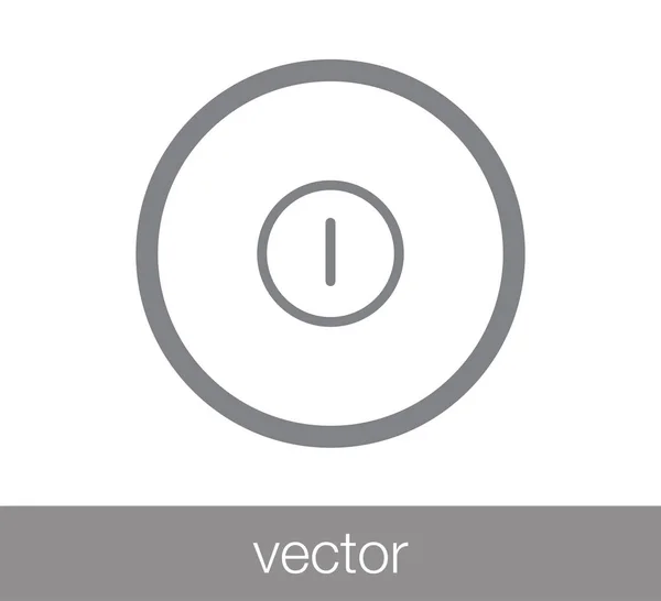 Icono de símbolo de poder . — Vector de stock