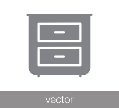 Arşiv düz simgesi.