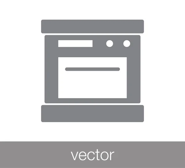 Icono de estufa de gas — Vector de stock