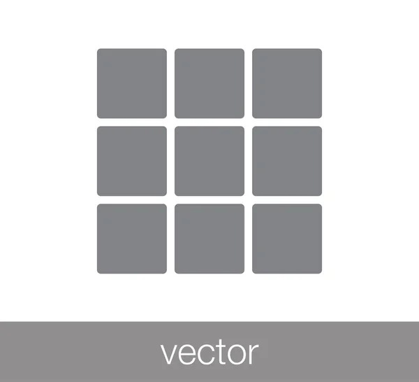Kub ikon illustration. — Stock vektor