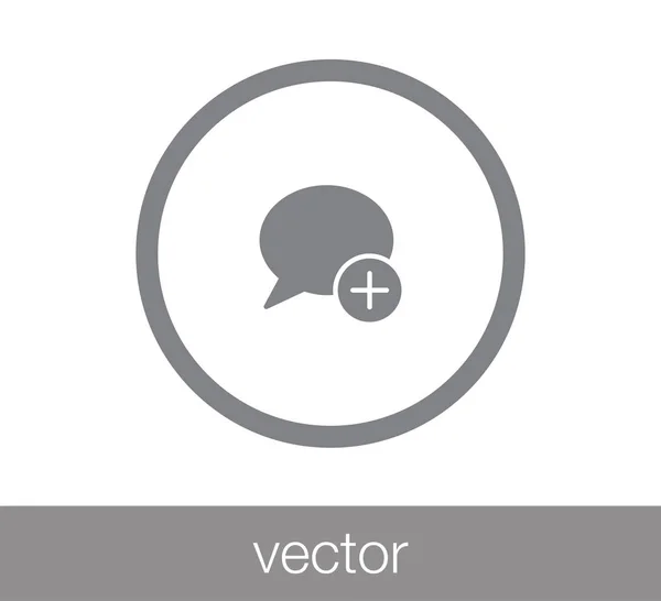 Icono del chat. Icono de comentario . — Vector de stock