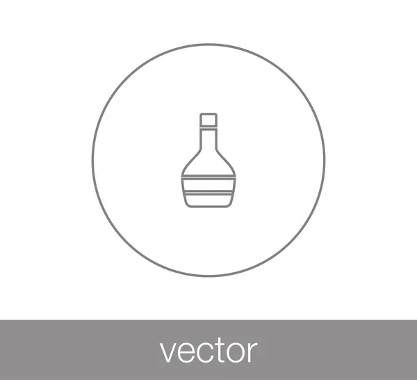 Diseño del icono de la botella — Vector de stock