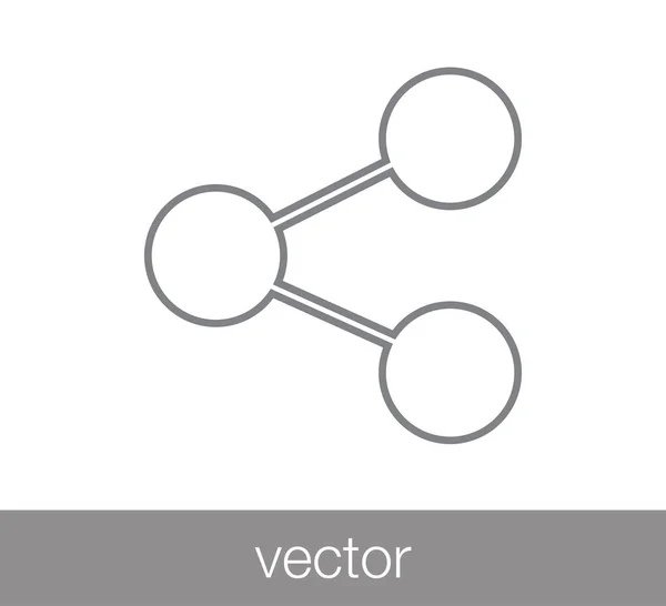 社会的ネットワークのアイコン. — ストックベクタ