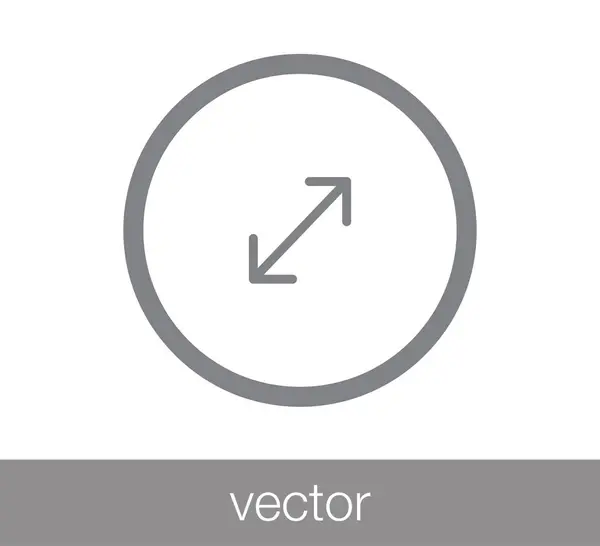 Ikona nástroje měřítko — Stockový vektor