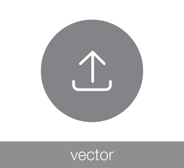 Subir icono web . — Vector de stock