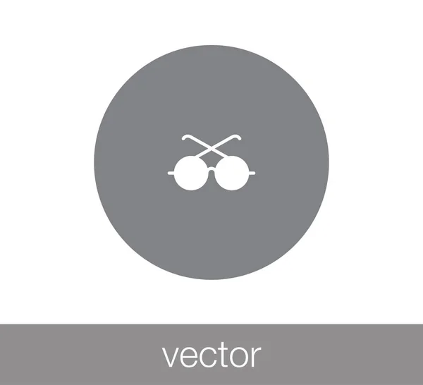 Lunettes Icône plate — Image vectorielle