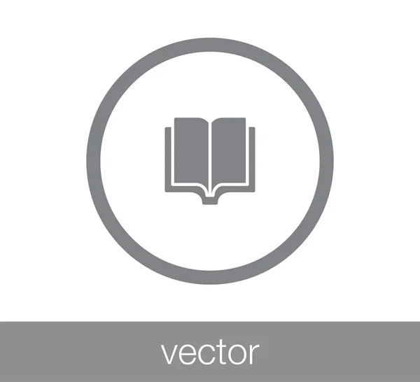 Kniha ikona ilustrace. — Stockový vektor