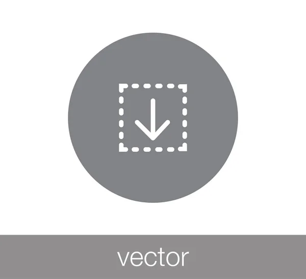Hämta ikon illustration — Stock vektor