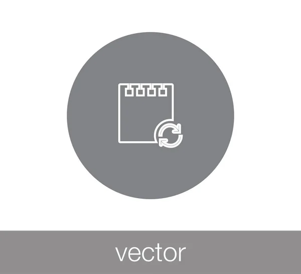 Recargar icono de símbolo — Vector de stock
