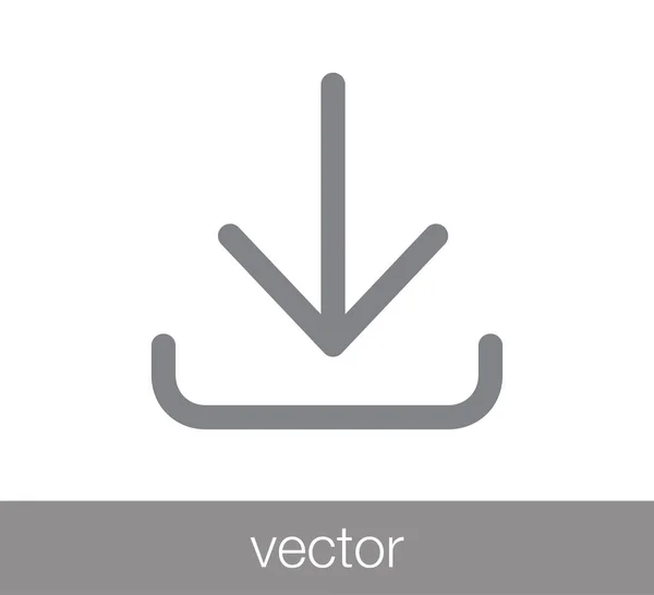 Letöltés ikon illusztráció — Stock Vector