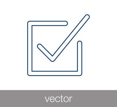 onay işareti simgesi.