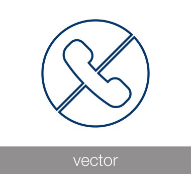 telefon simgesi illüstrasyon.