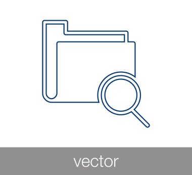 arama klasörü illüstrasyon