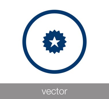 Yıldız simgesi. Rozet simge. Kupa simgesi. 