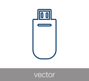 USB konektörü simgesi